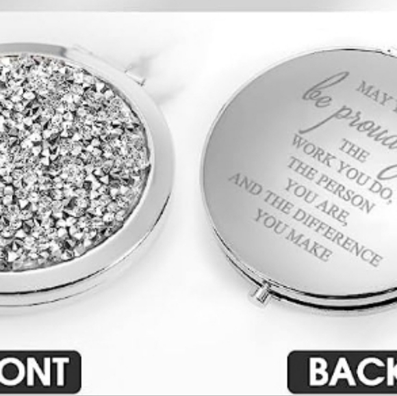 New double sided mirror w/ motivational saying. - Picture 2 of 11